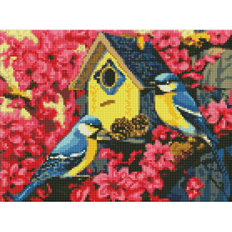 Алмазна мозаїка без підрамника - Затишна шпаківня ©art_selena_ua
