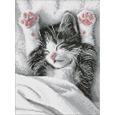 Алмазна мозаїка - Муркотливий ранок ©art_selena_ua