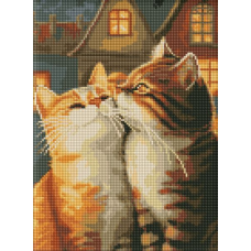 Алмазна мозаїка - Закохані котики ©art_selena_ua