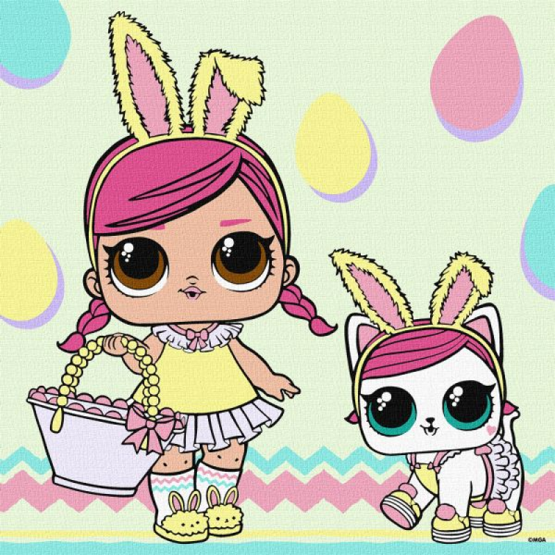 Картина за номерами - L.O.L. Surprise! Spring Bling HOPS and KITTEA