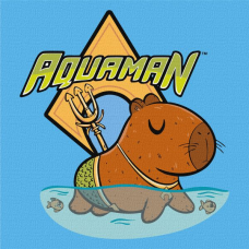 Картина за номерами - Капібара - Аквамен ©Warner Bros.