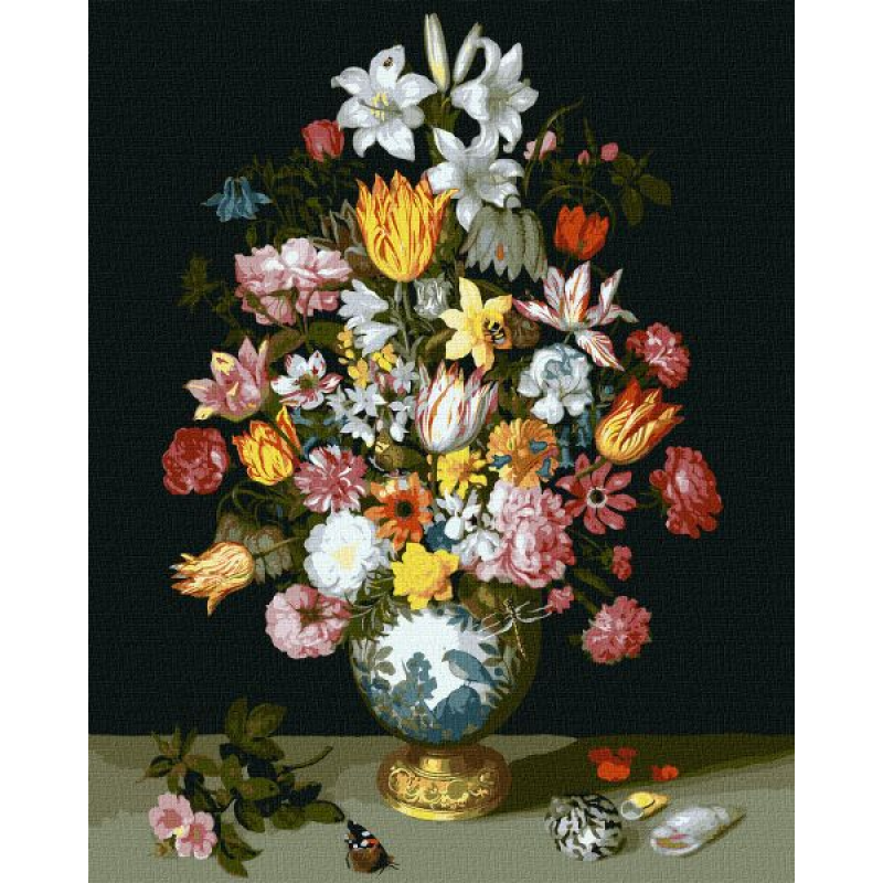 Картина за номерами - Квіткова симфонія ©Ambrosius Bosschaert de Oude