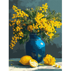 Картина за номерами - Мімоза та лимони ©art_selena_ua