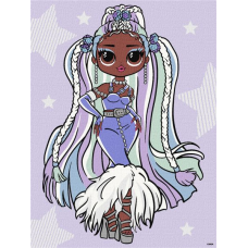 Картина за номерами - L.O.L. Surprise! O.M.G. Fashion show Lady Braids