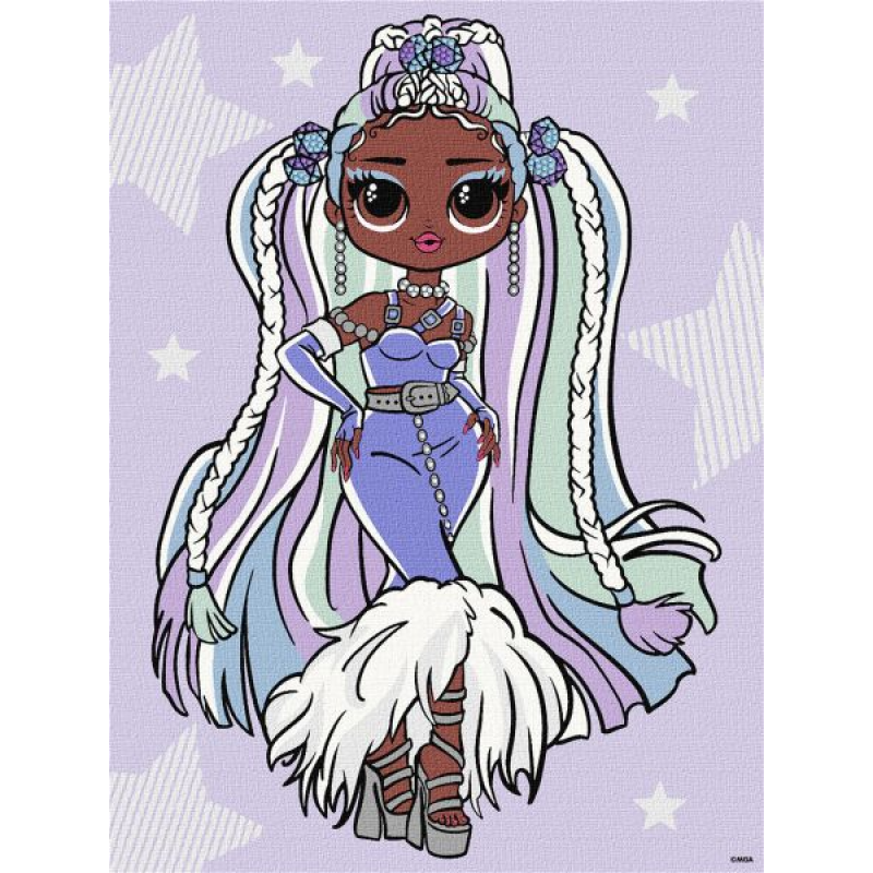 Картина за номерами - L.O.L. Surprise! O.M.G. Fashion show Lady Braids