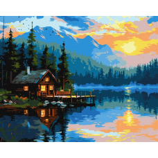 Картина за номерами - Озерний затишок ©art_selena_ua