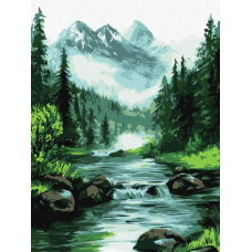 Картина за номерами - Таємниче джерело ©art_selena_ua