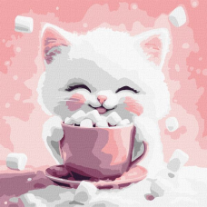 Картина за номерами - Какао для котика (картина № 2) ©art_selena_ua