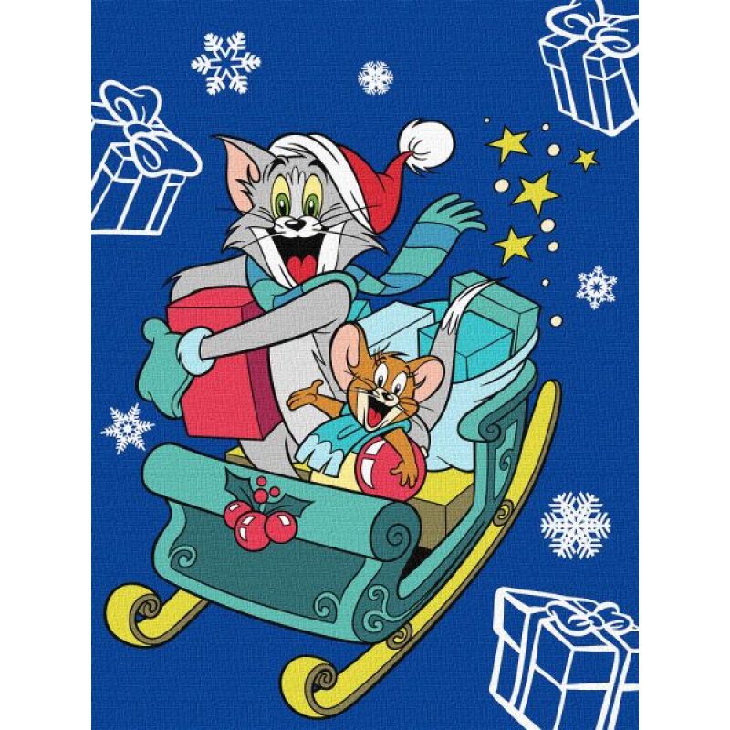 Картина за номерами - Tom and Jerry: на санчатах ©Warner Bros.