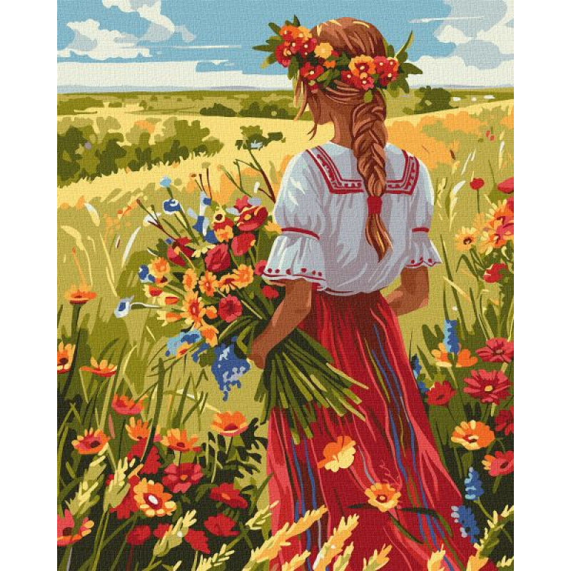 Картина за номерами - У рідних полях ©art_selena_ua