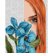 Картина за номерами - Барвиста поезія: Блакитна орхідея ©art_selena_ua