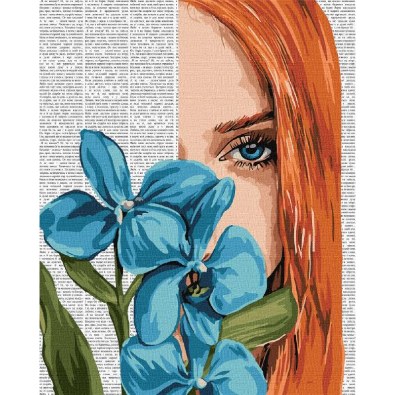 Картина за номерами - Барвиста поезія: Блакитна орхідея ©art_selena_ua