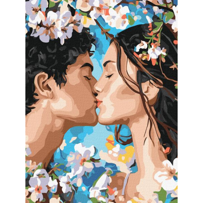 Картина за номерами - Поцілунок весни ©art_selena_ua