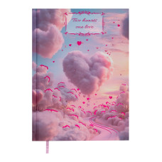 Щоденник недатов. поліграфічний ROMANTIC, A5, блакитний, 336 стор