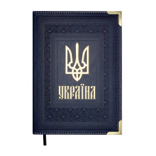 Щоденник недат. STATUT, A5, синій, штуч.шкіра/поролон, 336 стор