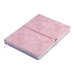 Щоденник недат. VELOUR, A5, рожевий, штуч.шкіра, 336 стор