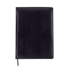 Щоденник недат. BRAVO, L2U, A4, чорний, штуч.шкіра/поролон, 336 стор