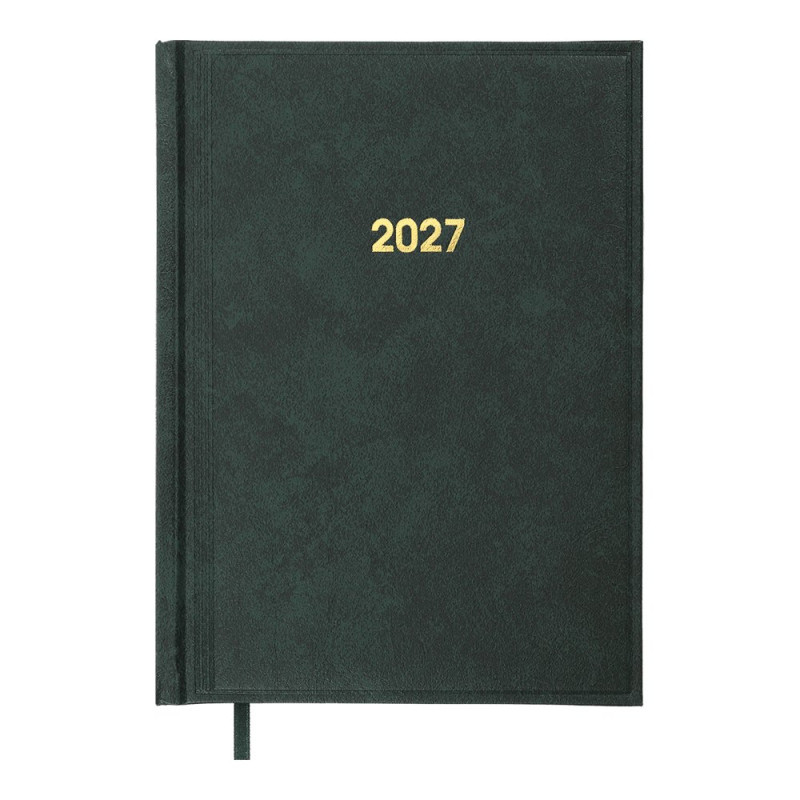 Щоденник датований 2027 BASE, А5, зелений