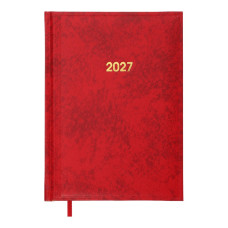 Щоденник датований 2027 BASE, А5, червоний