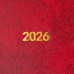 Щоденник датований 2027 BASE, А5, червоний