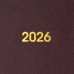 Щоденник дат. 2027 BASE(Miradur),L2U, A5, 336 стор., бордовий, вінілпапір/поролон
