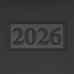 Щоденник датов. 2027 GENTLE, A5, чорний, штуч. шкіра/поролон