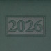 Щоденник датов. 2027 GENTLE, A5, зелений, штуч. шкіра/поролон