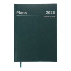 Щоденник датов. 2027 STYLE, A5, зелений, бумвініл/поролон