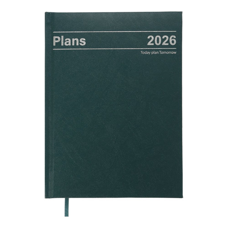Щоденник датов. 2027 STYLE, A5, зелений, бумвініл/поролон