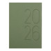 Щоденник датов. 2027 MORANDI STYLE, A5, зелений, штучна шкіра