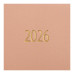 Щоденник датов. 2027 PANDORA, A5, молочний, штуч.шкіра