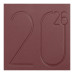 Щоденник датов. 2027 DARK MORANDI, A5, темно-червоний, штуч.шкіра