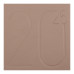 Щоденник датов. 2027 DARK MORANDI, A5, какао, штуч.шкіра