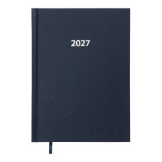 Щоденник датов. 2027 STRONG, A5, темно-синій, вінілпапір