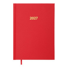 Щоденник датов. 2027 STRONG, A5, червоний, вінілпапір
