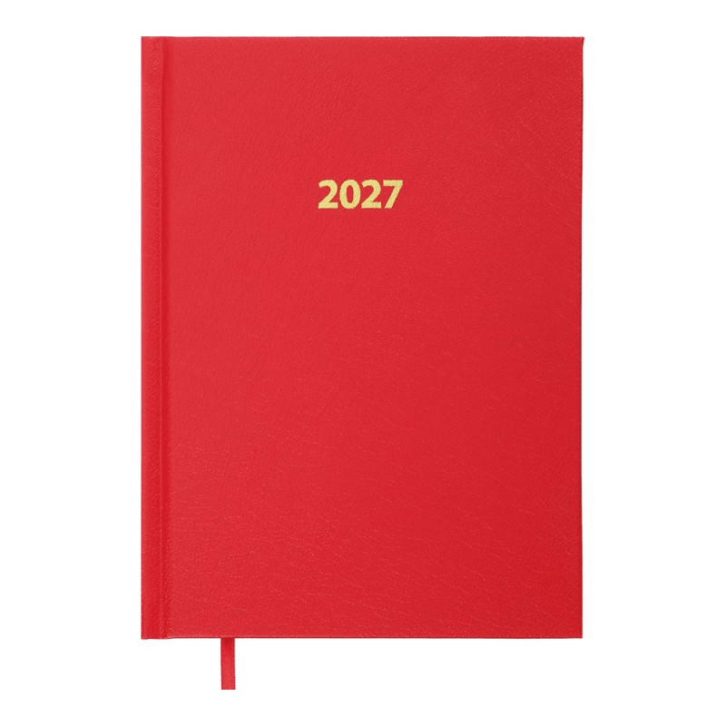 Щоденник датов. 2027 STRONG, A5, червоний, вінілпапір