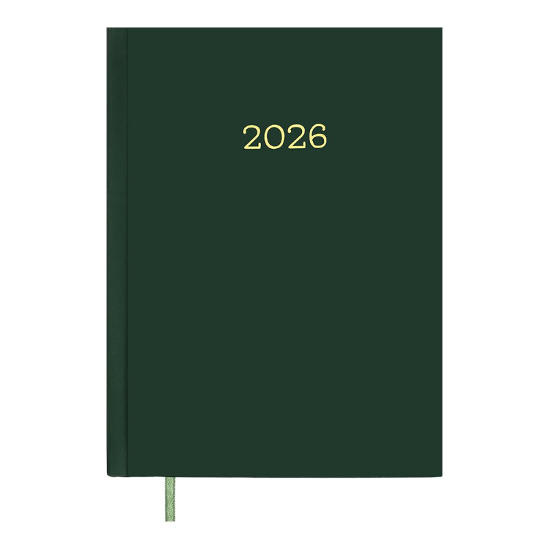 Щоденник датований 2027 MONOCHROME, A5, зелений