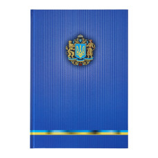 Книга канцелярська UKRAINE, А4, 96 арк., клітинка,  офсет,тверда лам. обкладинка, асорті