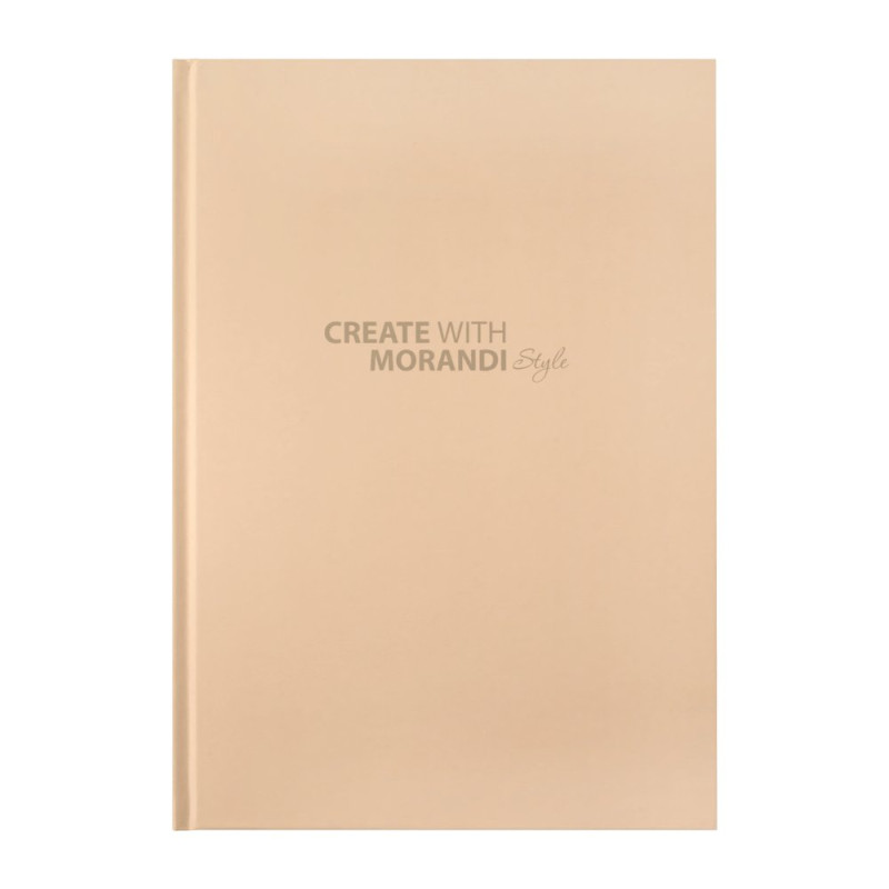 Книга канцелярська MORANDI STYLE, А4, 96 арк., клітинка, офсет, тв. лам. обкл., капучино