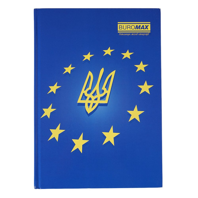 Книга канцелярська UKRAINE, А4, 192 арк., клітинка, офсет, тверда лам. обкладинка, асорті
