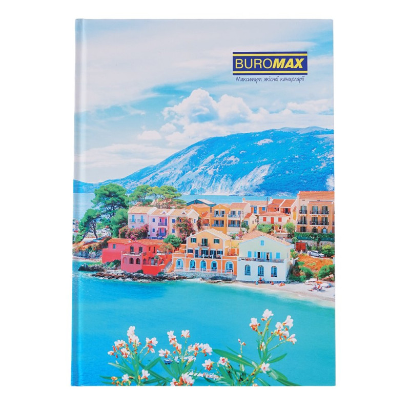 Книга канцелярська МІСТА/СЕЗОНИ, JOBMAX,  А4, 96 арк., клітинка, офсет, тверда лам. обкладинк