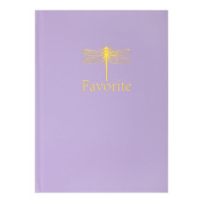 Записна книжка FAVOURITE, PASTEL, А5, 96 арк., кліт, офсет крем, тв. лам. обкл., бузкова