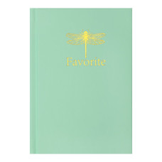 Записна книжка FAVOURITE, PASTEL, А6, 96 арк., кліт, офсет крем, тв. лам. обкл., м'ятна