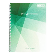 Зошит на пружині PRIME А4, 96л., клітка, в картонній обкладинці, бірюзовий