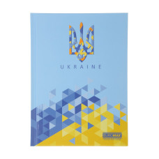 Блокнот UKRAINE, А-5, 96л., кл., тв. обкл., глян. лам., блакитний