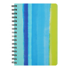 Книга для нотаток COLOUR LINES, А5, 80 арк., клітинка, тв. картонна обкладинка, синя