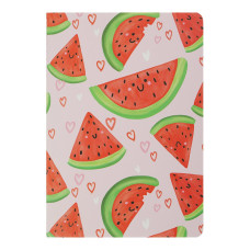 Книга для нотаток FRUITS, А5, 32 арк., клітинка, прошита обкладинка, рожева