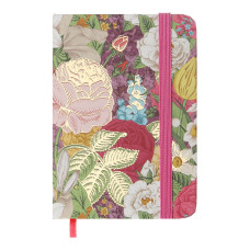 Книжка записна ROSE, на гумці, А7, 80 арк., клітинка., офсет крем., тв.лам.обл., рожева