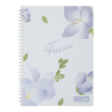 Зошит для записів FREESIA ARABESKI, B5, 80 арк., клітинка, пластикова обкладинка, бузковий