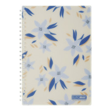Зошит для записів MYOSOTIS ARABESKI, А5, 80 арк., клітинка, пластикова обкладинка, маренго